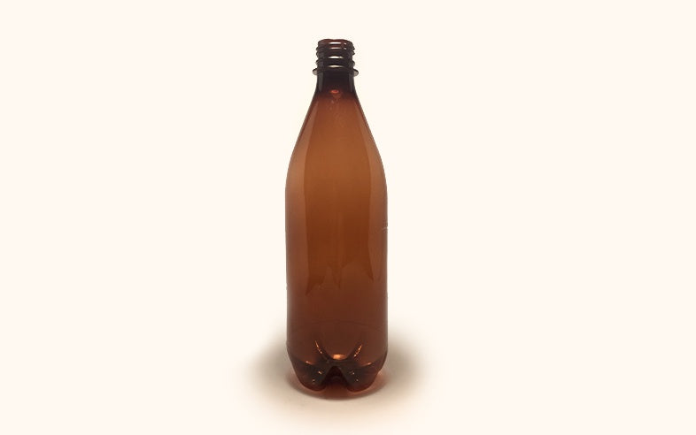 Brew Bottle 750ml Single w cap Amber