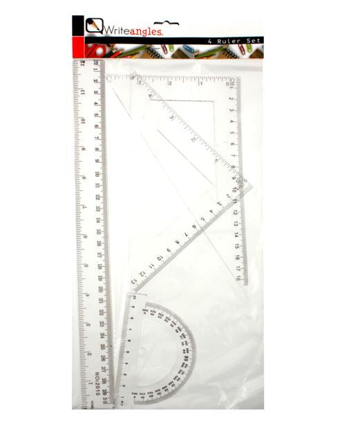 4pc Ruler Set