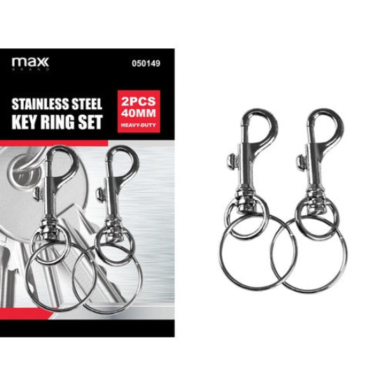 2pk Key Ring Set 30mm