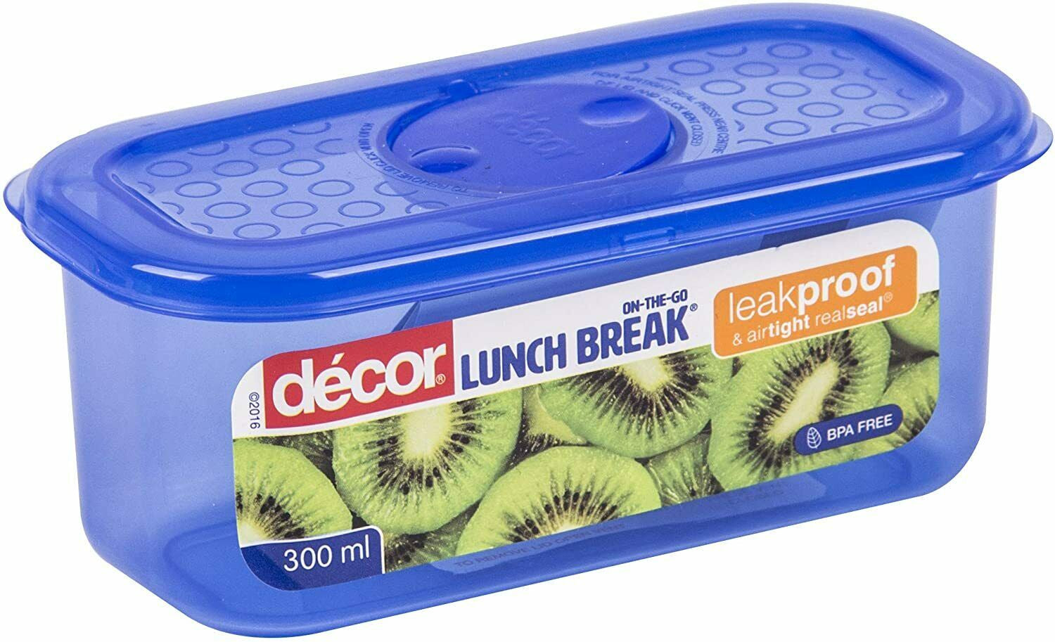 Décor Snack Box Assorted Colours, 300ml