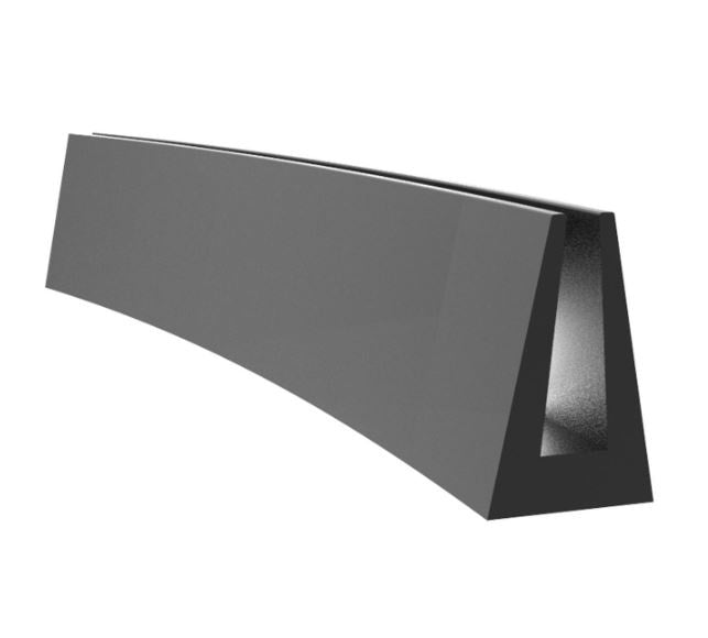 Proflex EPDM Solid Channel 2 16 x 4mm Per Metre
