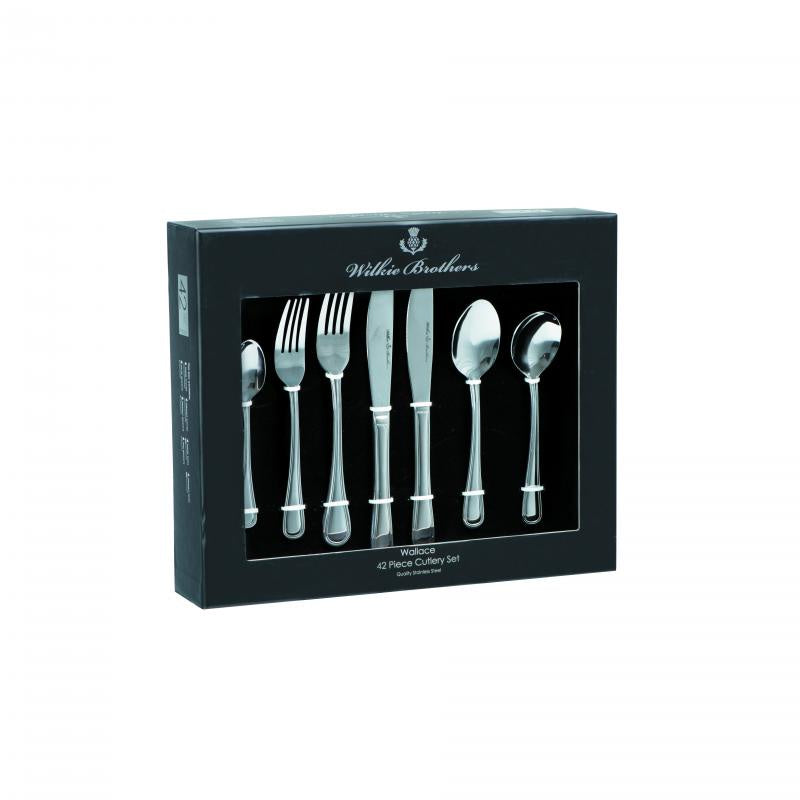 Wilkie Bros Wallace 42 Piece Cutlery Set Stainless Steel