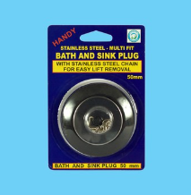 Handy Plug - 50mm Stainless Steel with chain