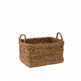 Basket Sea Grass Rectangular 42x32x21cm